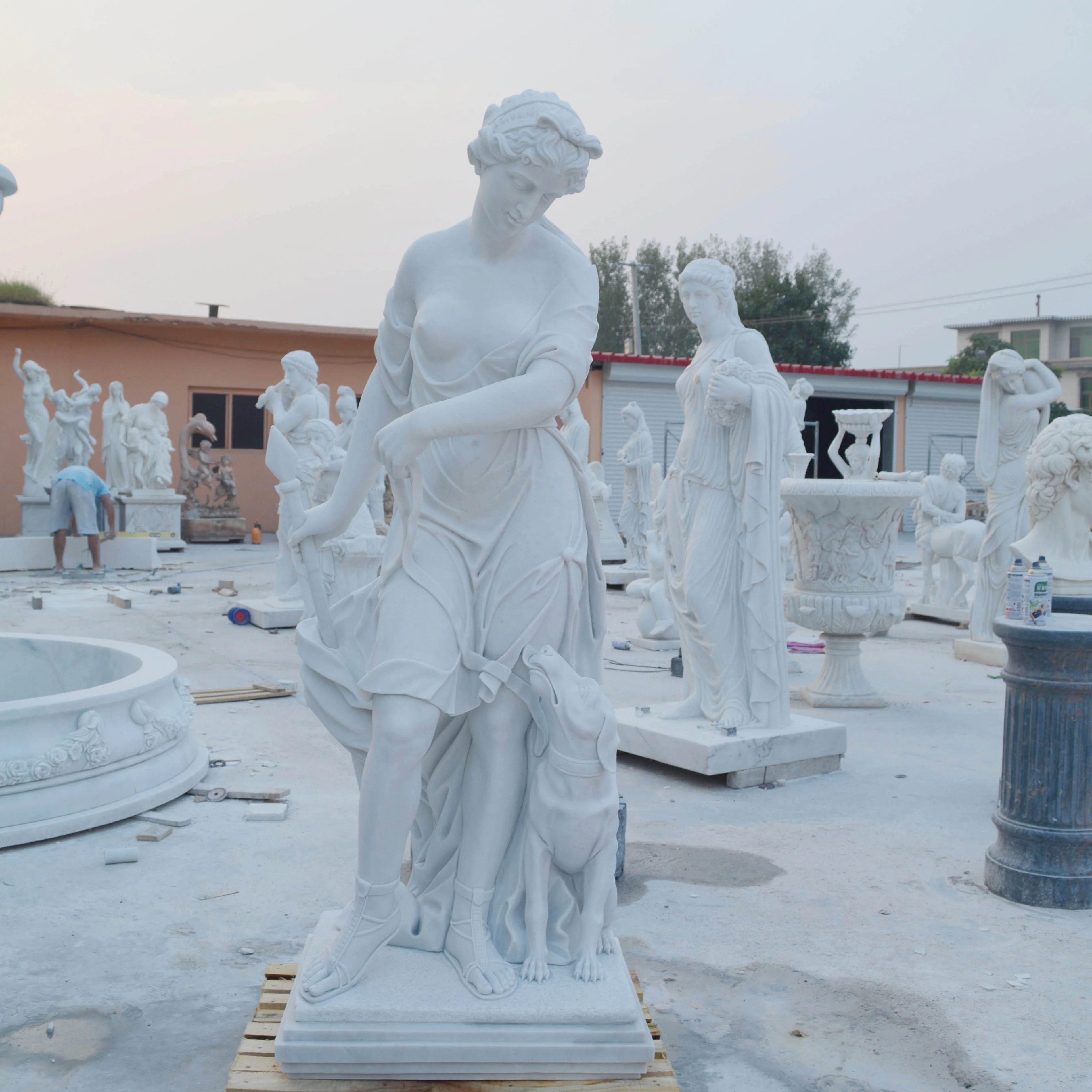 Wholesale Price Life Size Famous Art Marble Stone Statue Sculpture of Nude lady