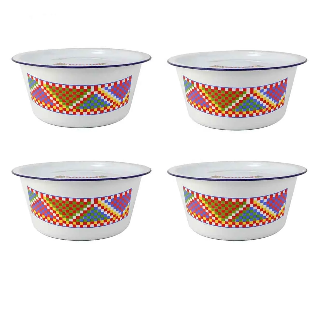 High quality enamel finger bowl 20cm 22cm 24cm 26cm 28cm Salad Bowl Set