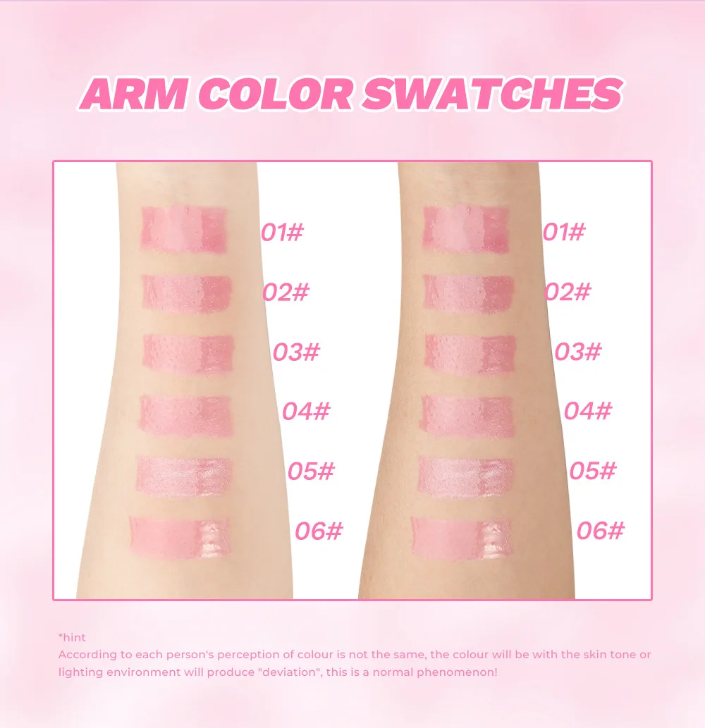 6 color change lip oil lipstick moisturizing easy to Color non-stick cup color non-stick cup create beautiful lip makeup