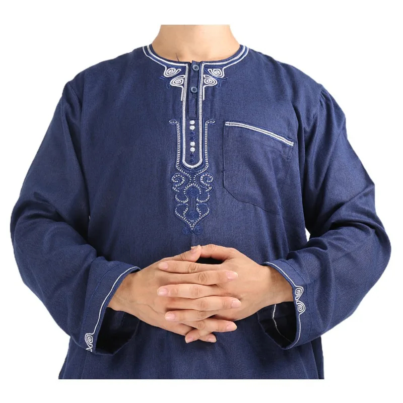 Wholesale new sudan muslim abaya thobe mens dress jubah man islamic thobes