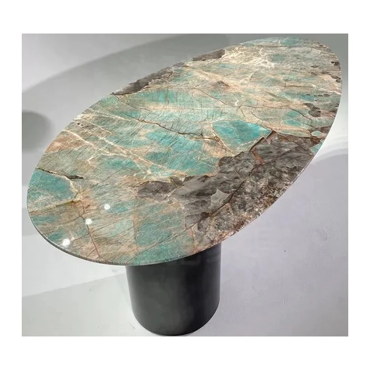 Pre cut kitchen natural quartzite granite marble stone dining table top