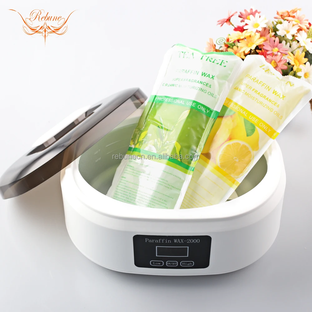 REBUNE Black Paraffin Wax Heating Machine Digital Paraffin Wax Warmer for Beauty Skin