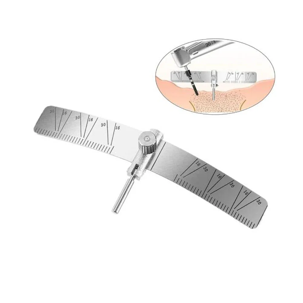 Dental Implant Ruler Locating Guide Surgical Positioning Locator Angle Gauge Autoclavable Dentistry Lab Planting Measuring Tools