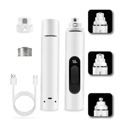 Electric Diamond Rotary Pet Comb Dog Cat Nail Trimmer Clipper Nail Grooming Grinder Curved Tools Bit For Dog