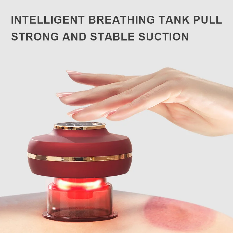 2022 Electric Cupping Therapy Guasha Massage Tool Back Rechargeable Portable Cupping Massager For Relaxation