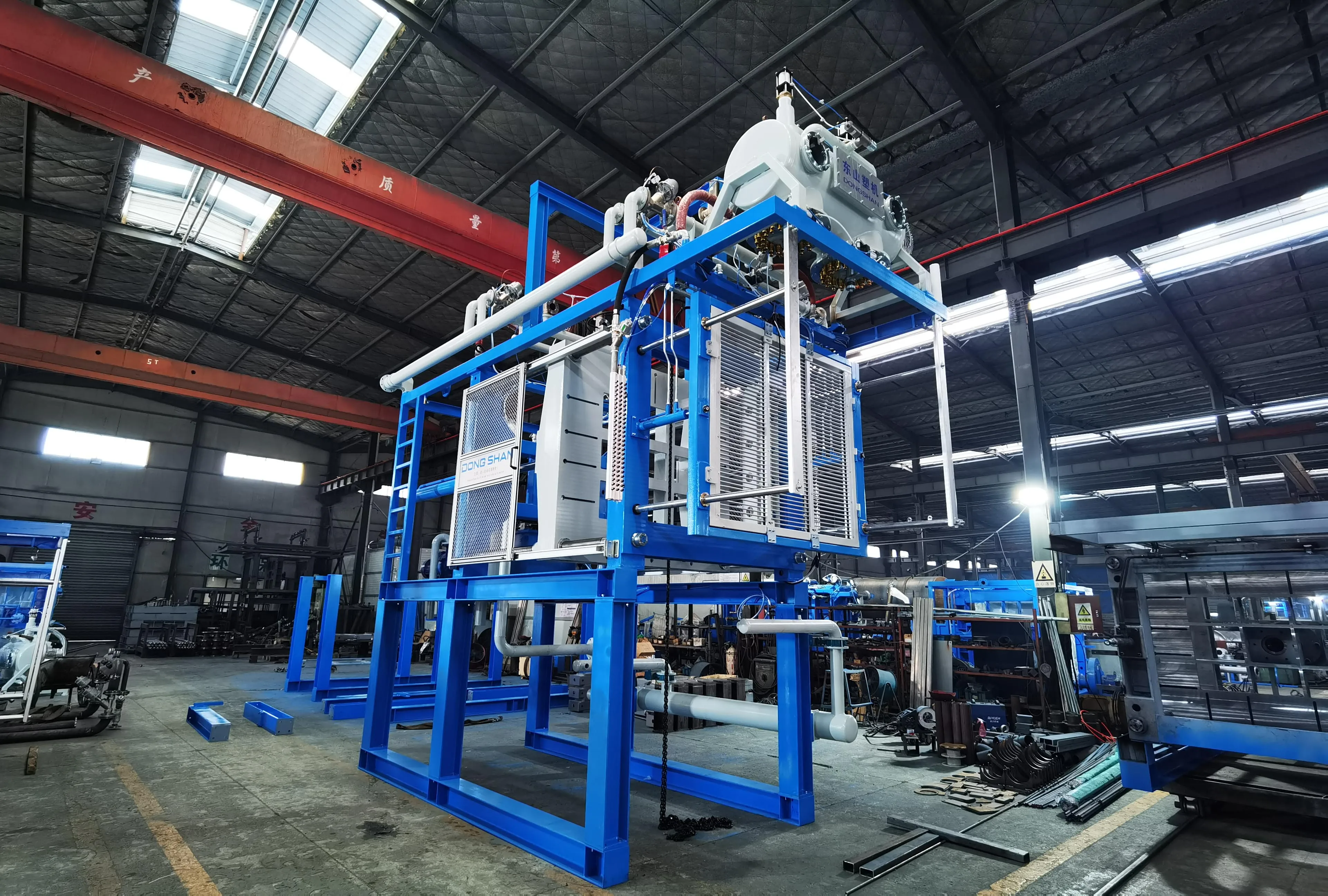 New type EPS Foam Shape Moulding Molding Machine For EPS Fish Fruit Box Cornice Fridge Package Production Line