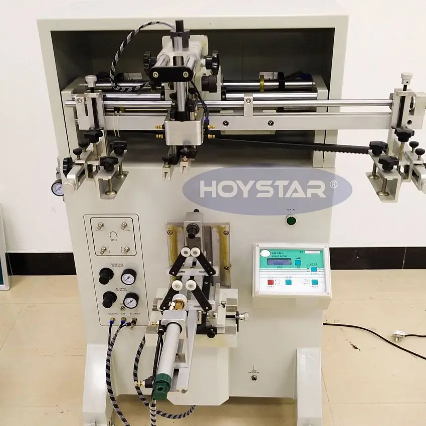 Hoystar GW-3A Plastic Bottles Cylindrical Silk Screen Printing Machine For Sales