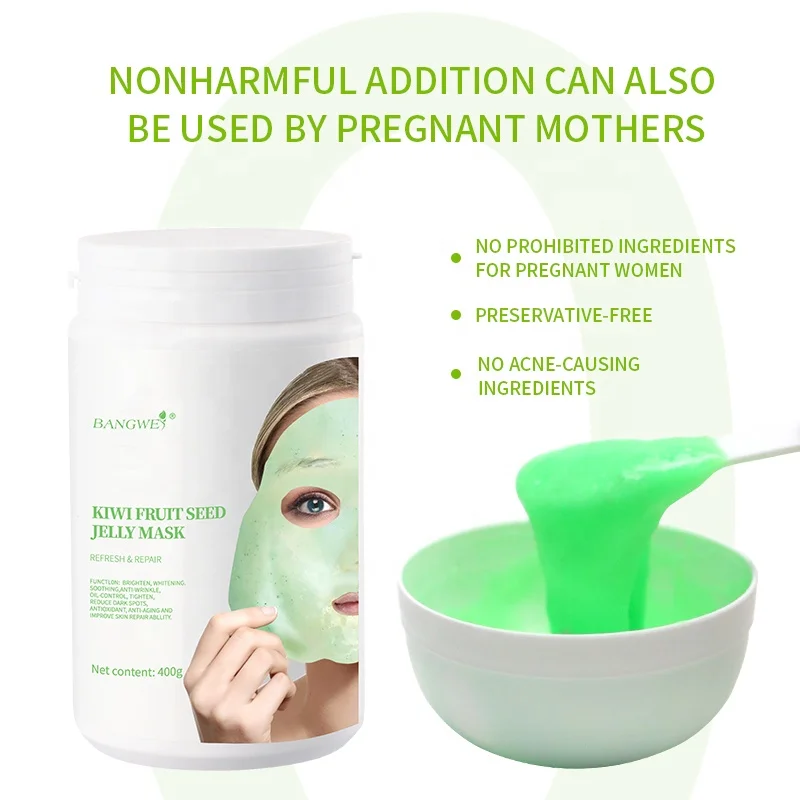 beauty salon spa kiwi fruit jelly mud mask powder pore shrinking oil control beauty face women skin care products