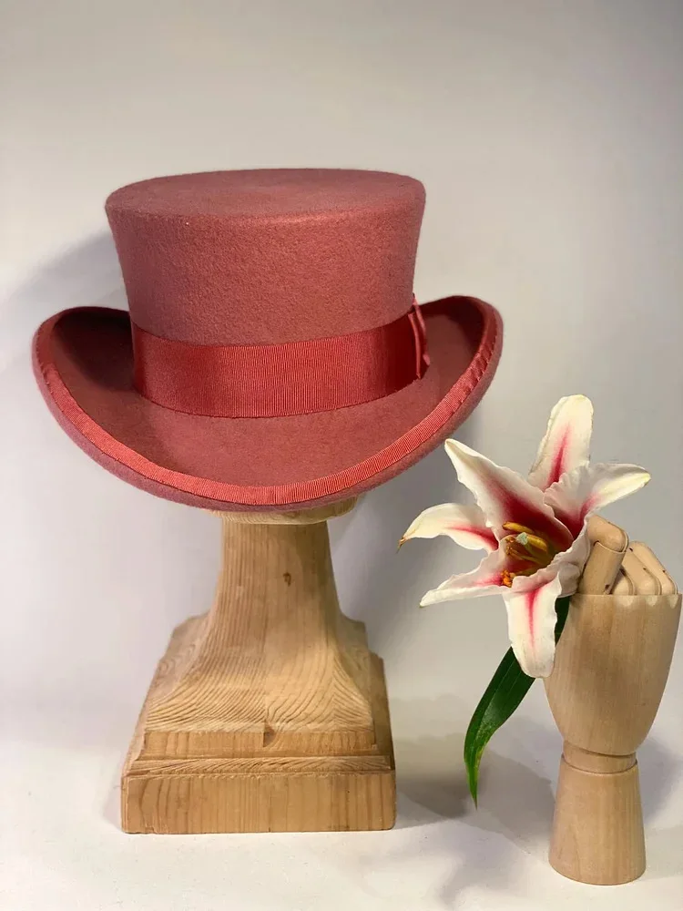 ready to ship men fashion retro 100% australia wool felt formal top hat royal top hats