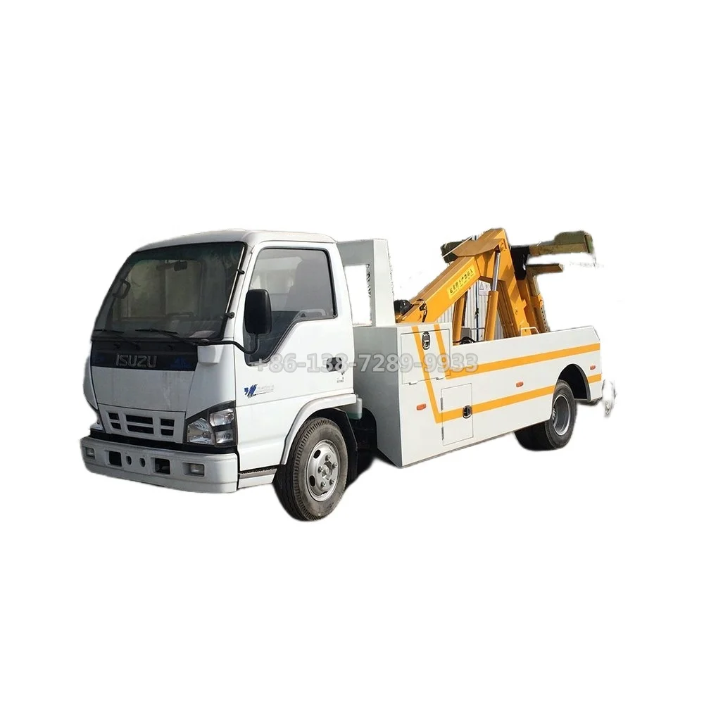 Завод ISUZU Япония 4 х2 аварийно-спасательный эвакуатор 3 тонны 5 тонн или 6 интегрированная подъемная стрела и БУКСИРОВКА