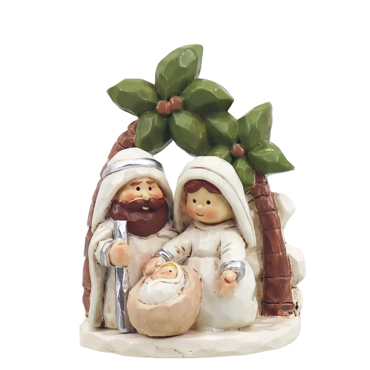 Nativity Set Religious Baby Jesus and Mary Statues Christmas Miniature Figurines Hot Sale Resin Europe Metal Figurines 7-15 Days
