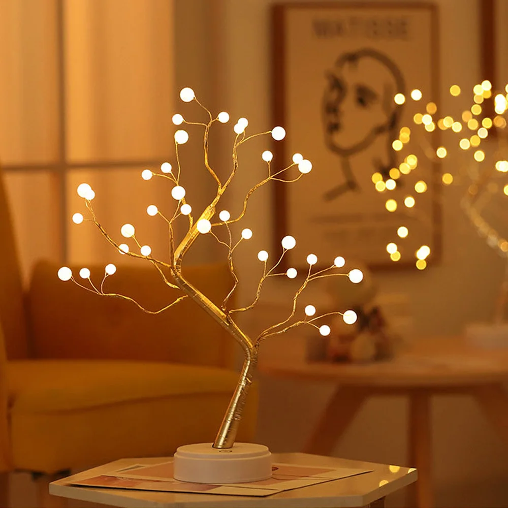 LED Light Bonsai Tree Light Decorative Tree Lamp Home Party Wedding Girl Room Indoor Decoration Night Light