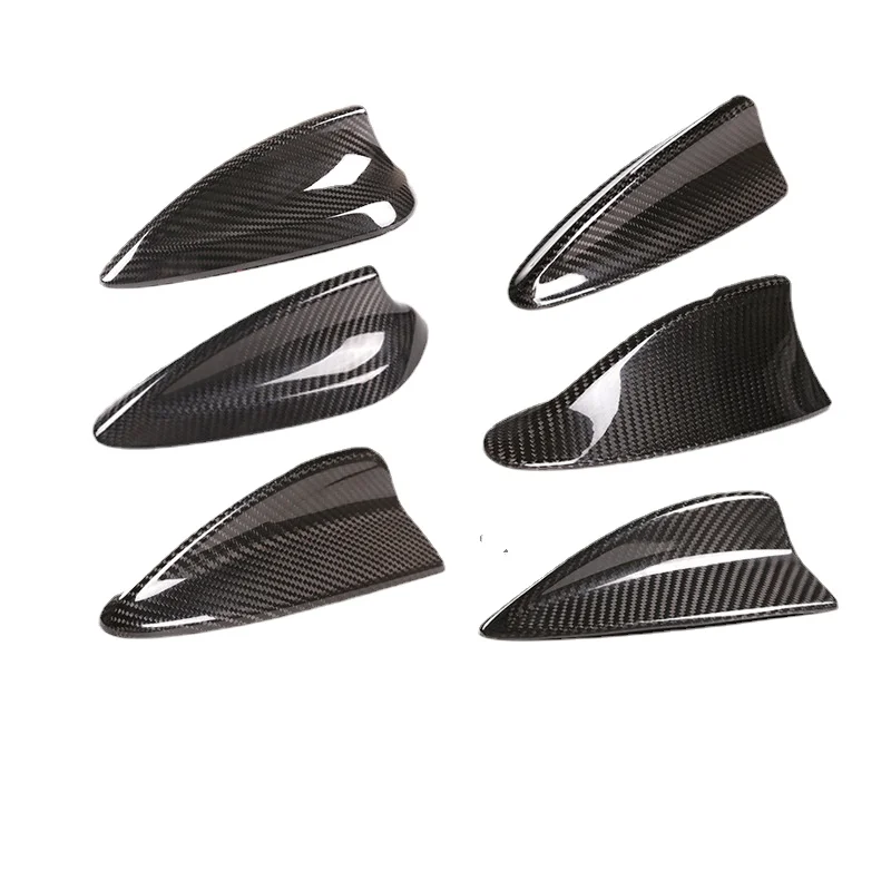 Car Exterior Decoration Accessories Real Carbon Fiber Shark Fin Antenna Roof Decorative Cover For B Model F30 F15