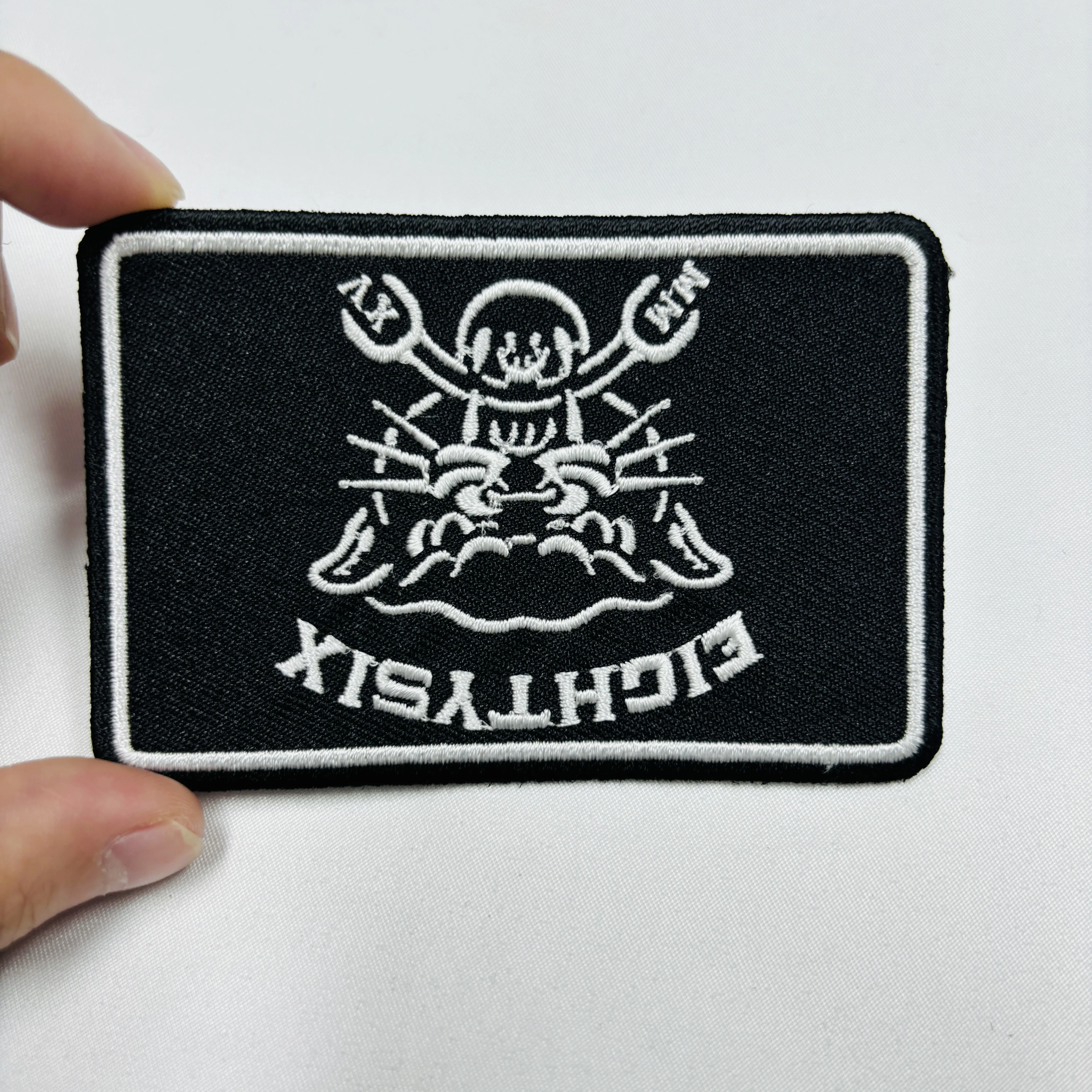 Factory Price Custom design embroidery patches iron on backing badges for clothing patches design