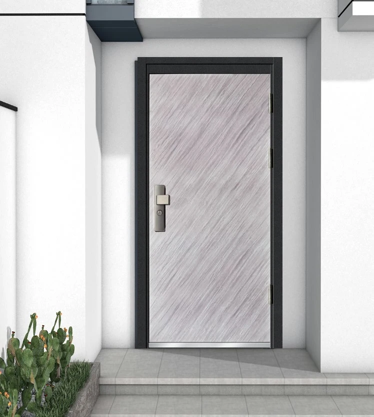 Cheap Price Security Steel Metal Door Bullet Proof Main Entrance Front Entry Doors for House with smart lock