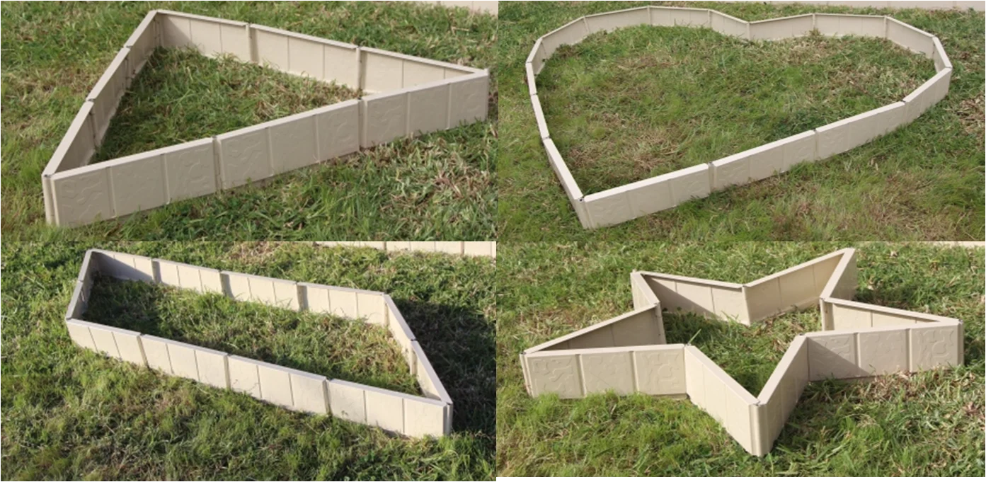 10cm height 3M length easy assemble durable module metal steel garden edging border landscaping