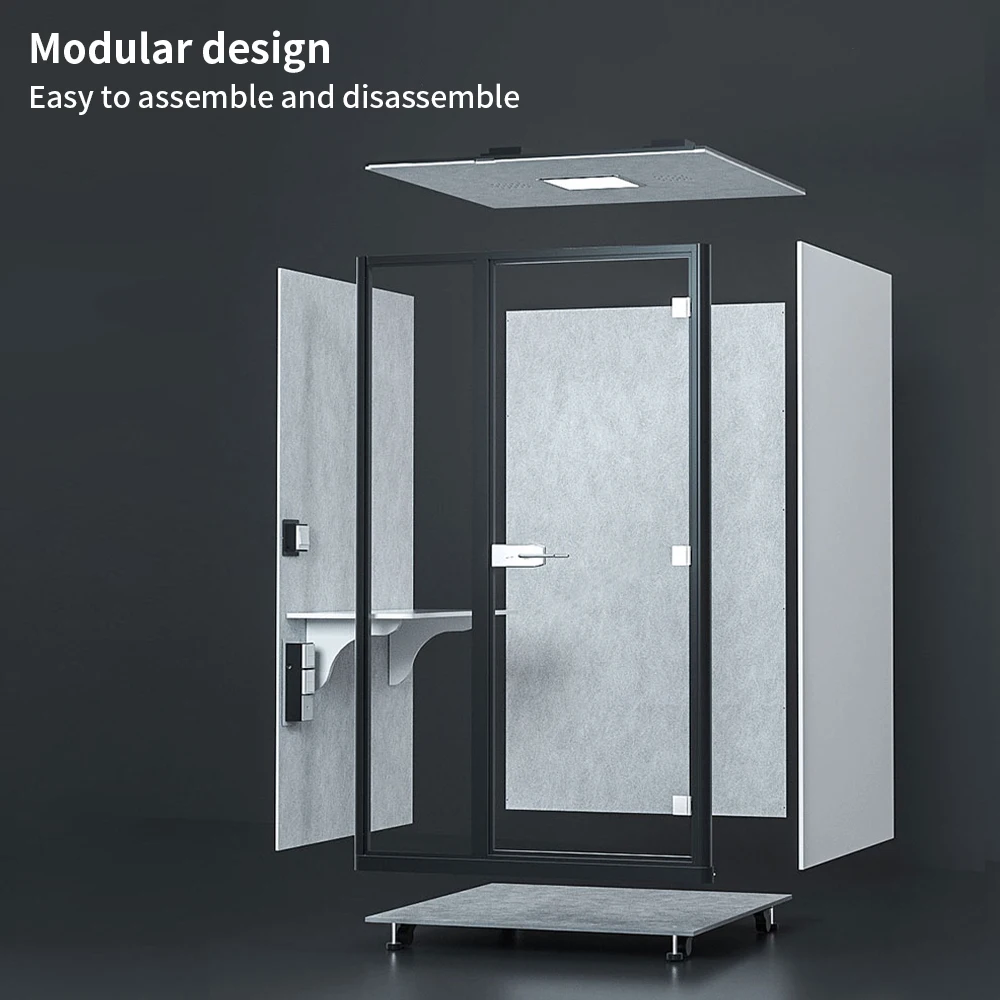 Office Building Meeting Room Pods Privacy Calling Phone Booth Soundproof Audio Booth For Sale