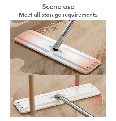 Scraping lazy music mop household  indoor wet and dry dual use flat mop free hand wash flat mopping artifact