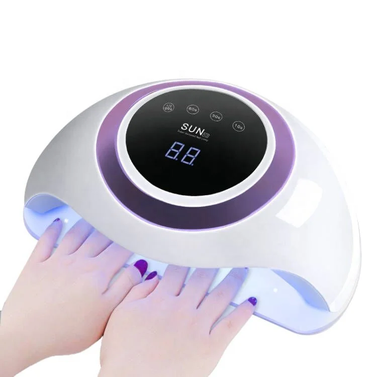 amazon hot selling nail gel polish led sunlight manicure products professional double hand nail lamp