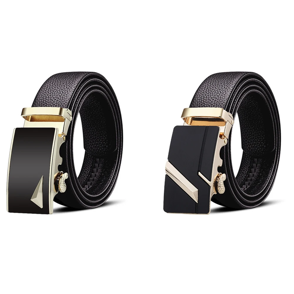 Manufacturer Custom Cheap Gold Buckles Leather Belts Mens 100% Genuine Leather