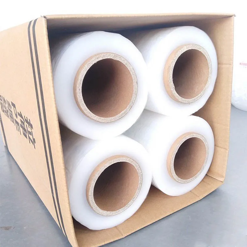 Pallet Film Lldpe Cast Stretch Wrap 17 Mic Shrink Roll Film Moisture-Proof Industrial Use 50cm Plastic Roll