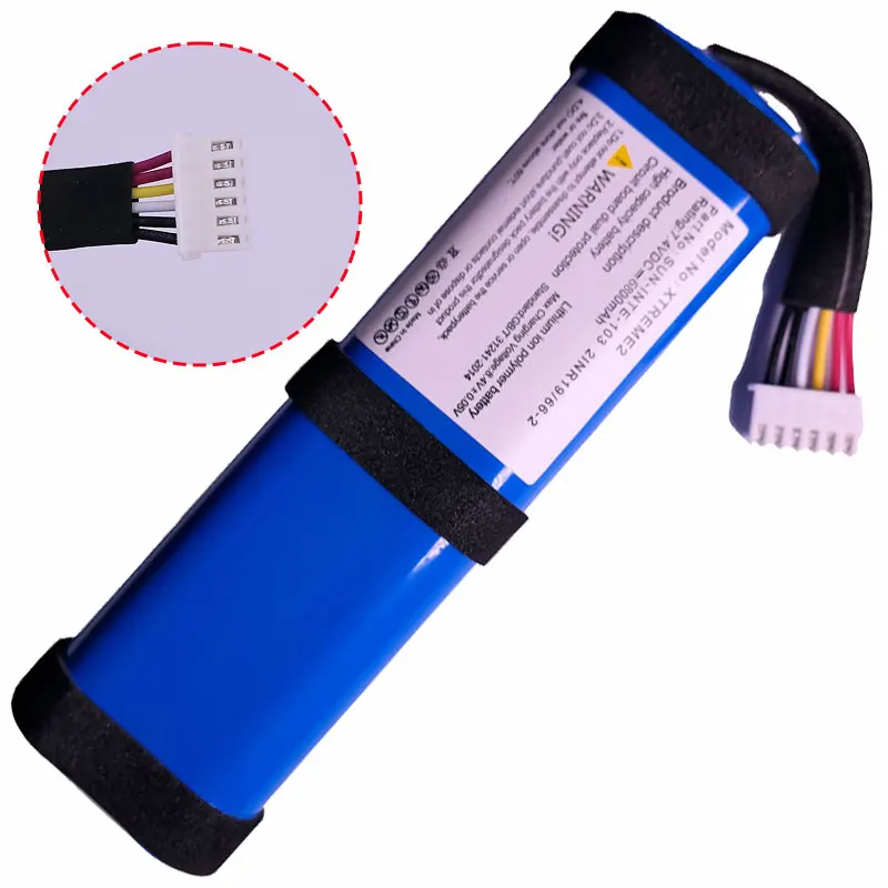 Caixa De Som Bluetooth Battery Replacement for JBL Xtreme 2 Sound Box Strong Power 7.2v 5200mAh 6800mah Batteries Pack