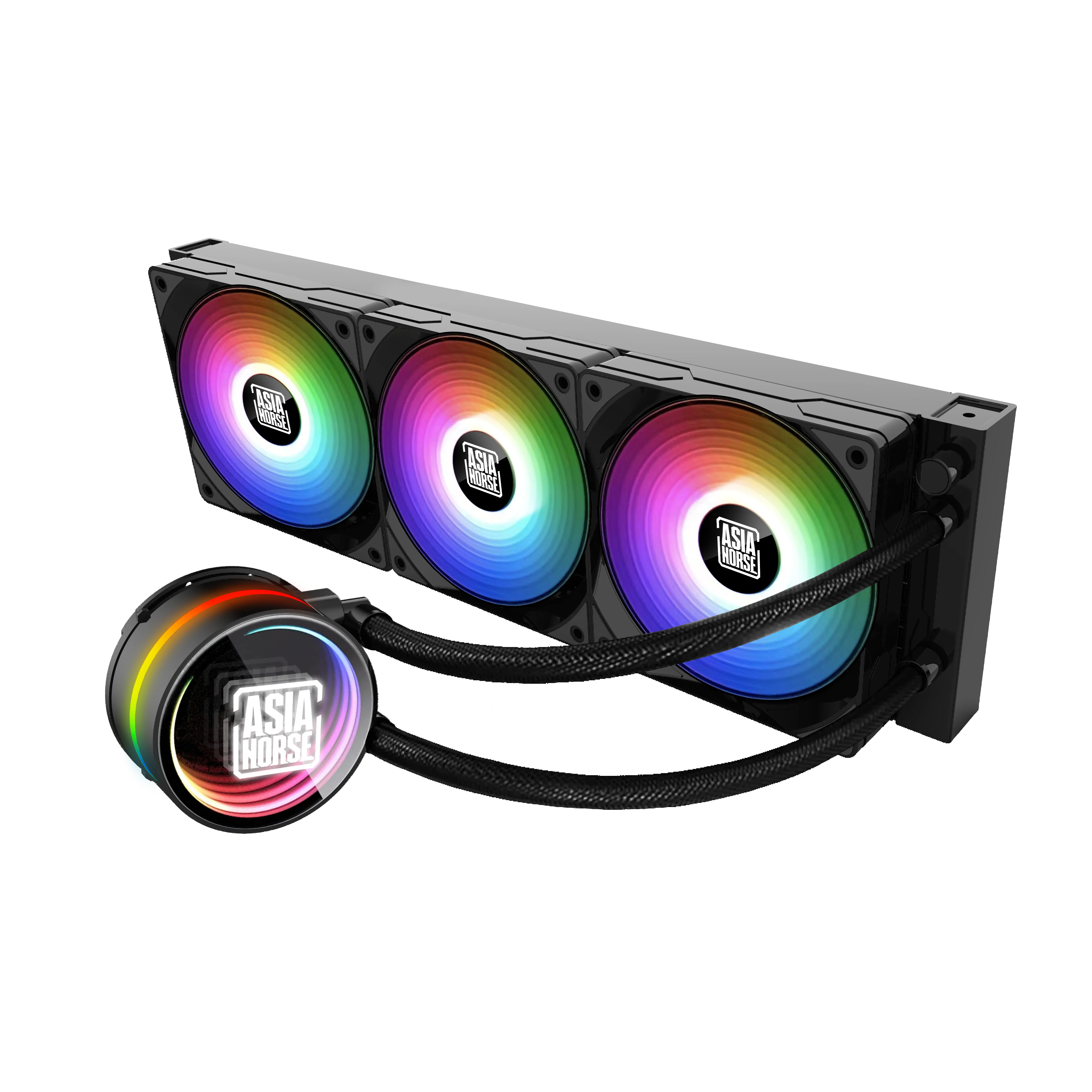 New 360mm CPU Water Cooling With 5V ARGB Fan Strong Water Cooler For Gaming Computer ATX Case Towers LED Liquid Cooler For CPU