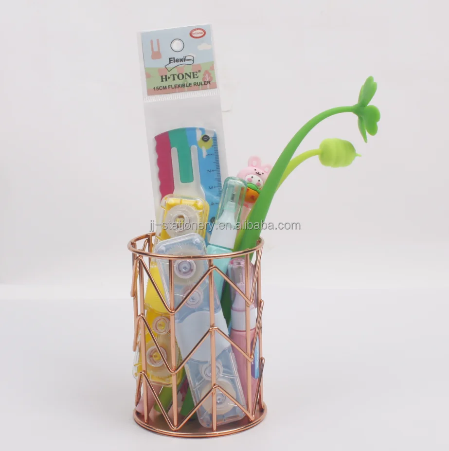 Pen Holder Metal Mesh Pencil Holder For Desk Organizer Multifunctional Office Supplies for Home Kids and School