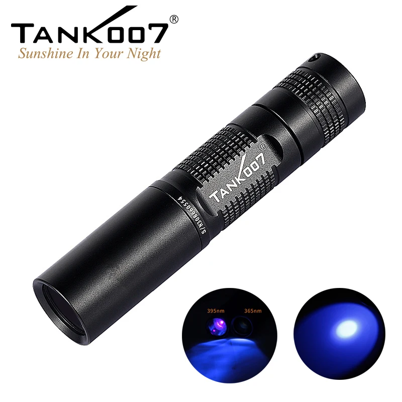 TANK007 профессиональный корейский УФ-фонарик 395nm blacklight фонарик антикварный идентификационный