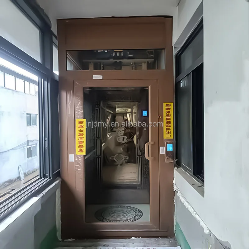 2 floor sleek contemporary glass villa home elevator for ideal option