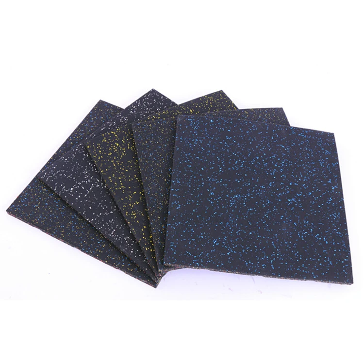 Hot sales low price Recycle Rubber Mats wear resistant SBR/EPDM gym rubber floor tiles crossfit rubber mat Aerobics area