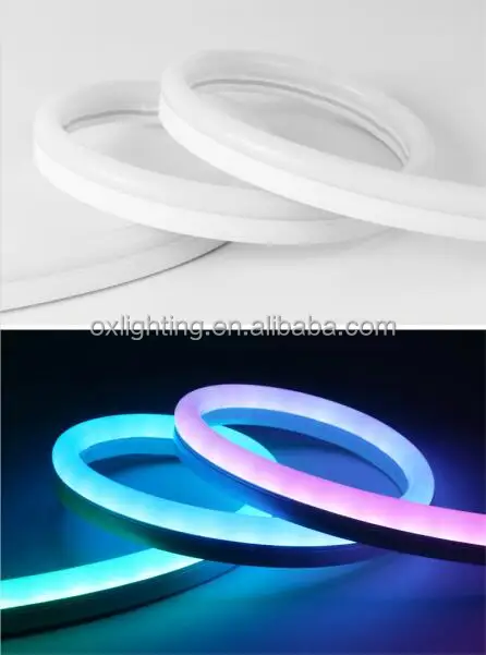 Neon Flex RGB Rope Light Dynamic RGB 12V 24V DMX Digital Outdoor Neonflex LED Addressable 5050 RGB Led Ultra Thin Neon Light