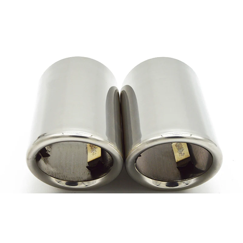 Autoaby 2pcs Car Exhaust Tip Muffler Pipe Cover For A A3 8V 8P A4 B8 A1 Q5 A5 For VW Tiguan Volkswagen B7 CC Auto Accessories