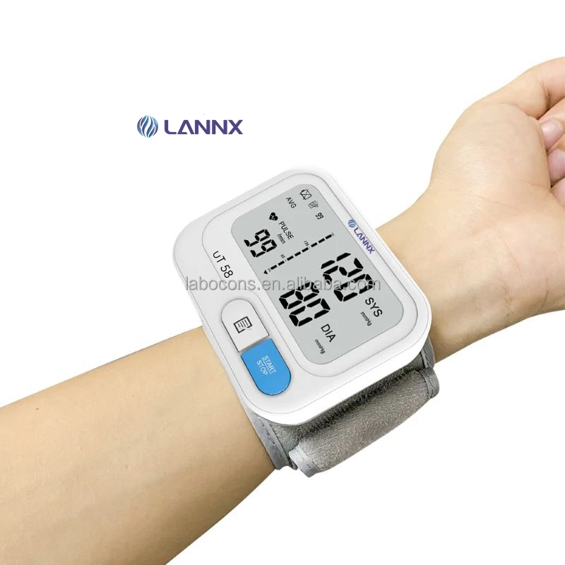 LANNX uT 58 Digital Blood Pressure meter Smart Sphygmomanometer BP Machine hospital Wrist Style Automatic Blood Pressure Monitor