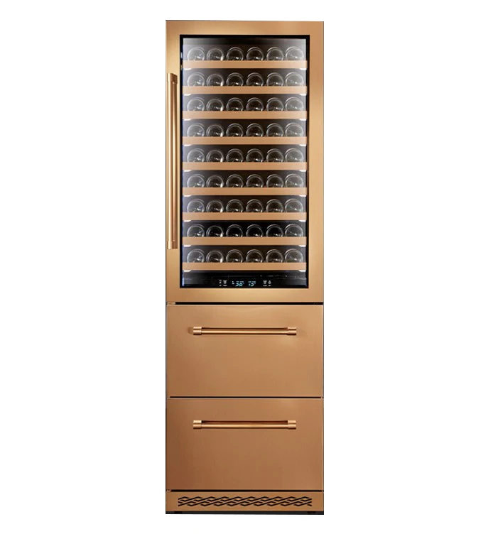 Huaou Custom Wine Cellar Dual Zone Restaurant Champagne Wine Refrigerator drawers Wine Rack