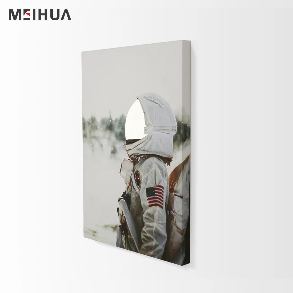 Astronaut Wall Art With Iridescent Foiling Oil Painting Fine Art Canvas Prints For Office Bedroom Living Room Modern Home Decor