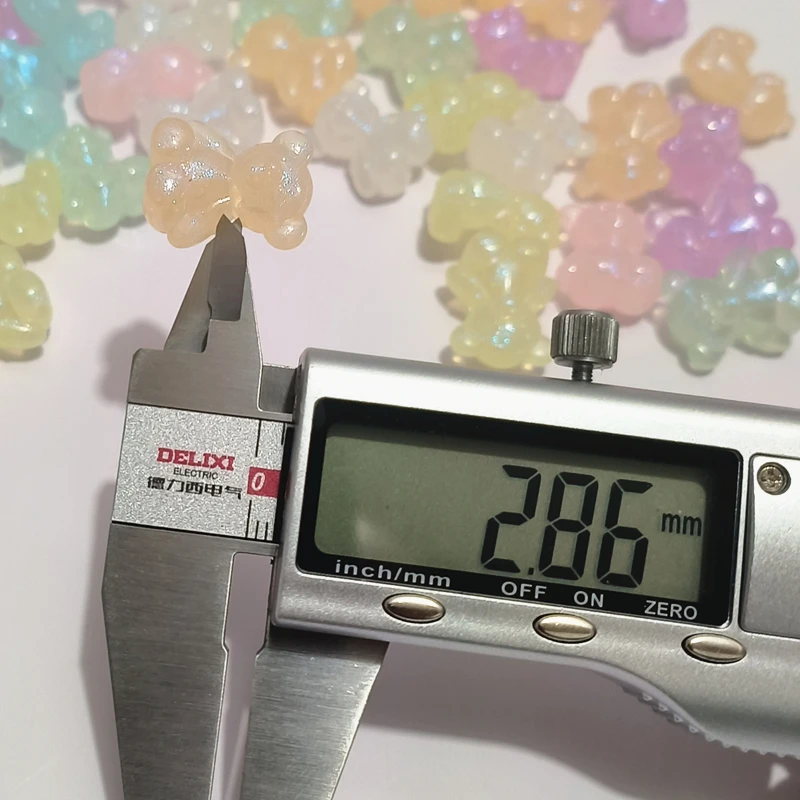 Little Bear Flash Bead DIY Plastic Acrylic Beads Mix of Flash Beaded Bracelet for Kids Jewelry