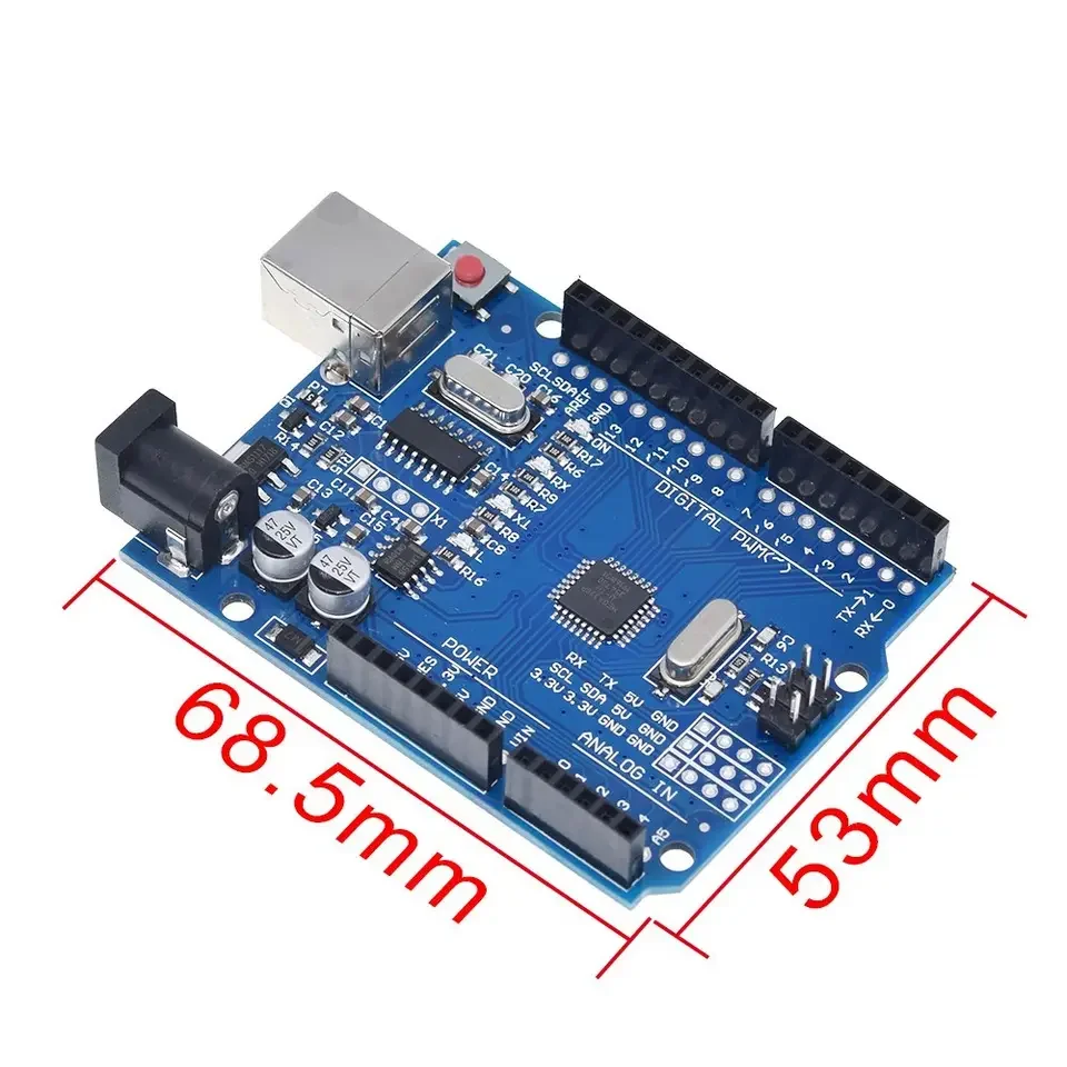 Arduino UNO R3 оригинальная развивающая плата для Комплект ATmega328P с USB-кабелем