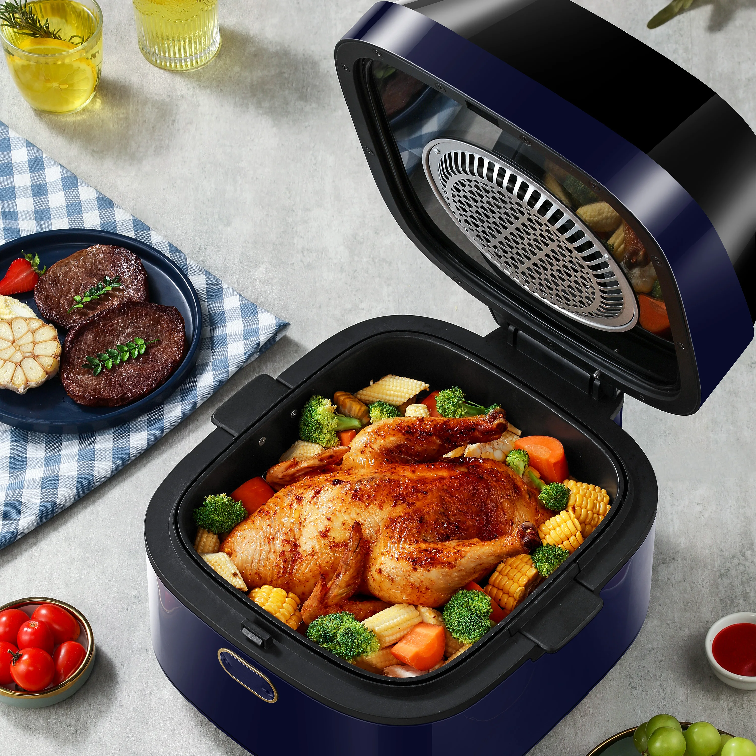 Hot high quality 8l air fryer new price kitchen Electric buy air FRIER ali baba china air fryer oven and grill