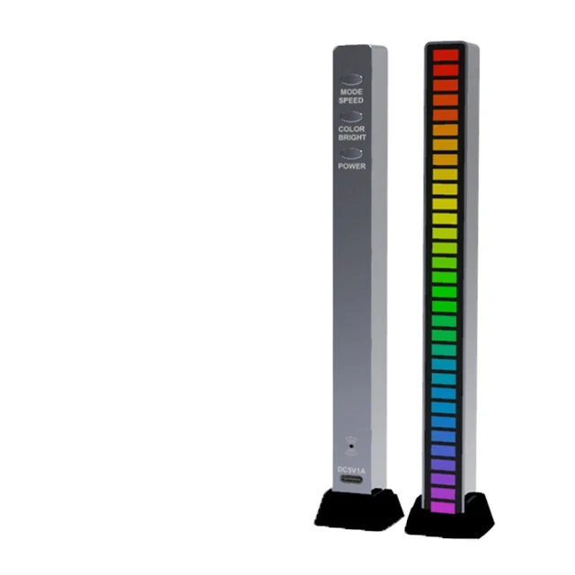 Аккумуляторная батарея RGB светодиодный свет бар атмосфера Ритм голосовой активированный музыкальный