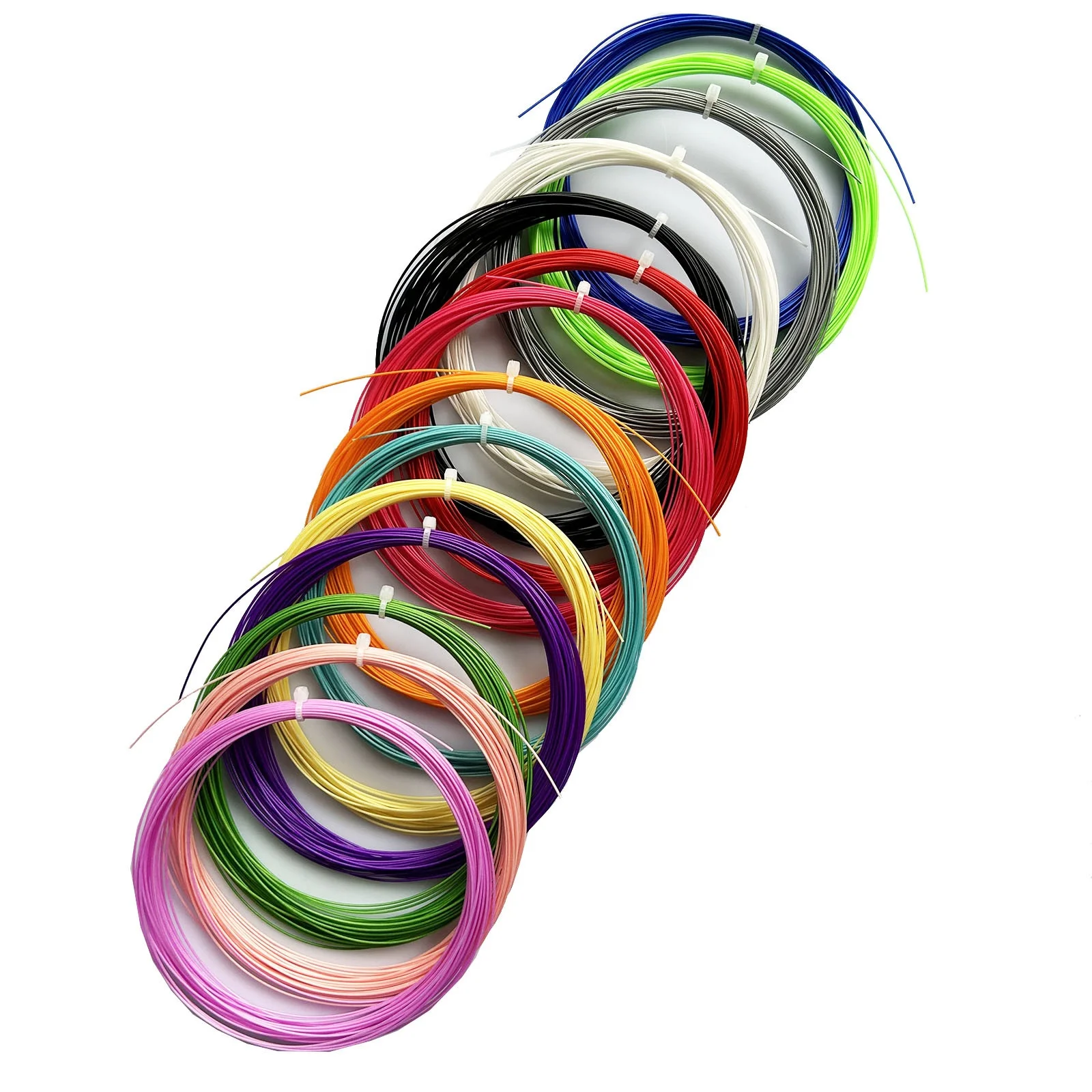 Badminton racket training  string,Nylon material 0.7mm training string,replacement muti-color racket high-elastic string.