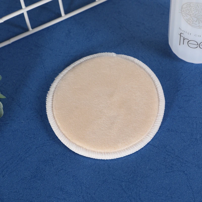 Zero Waste Very Soft Rounds White Terry Bamboo And Velvet Face Reusable Makeup Remover Bamboo Pads Washable