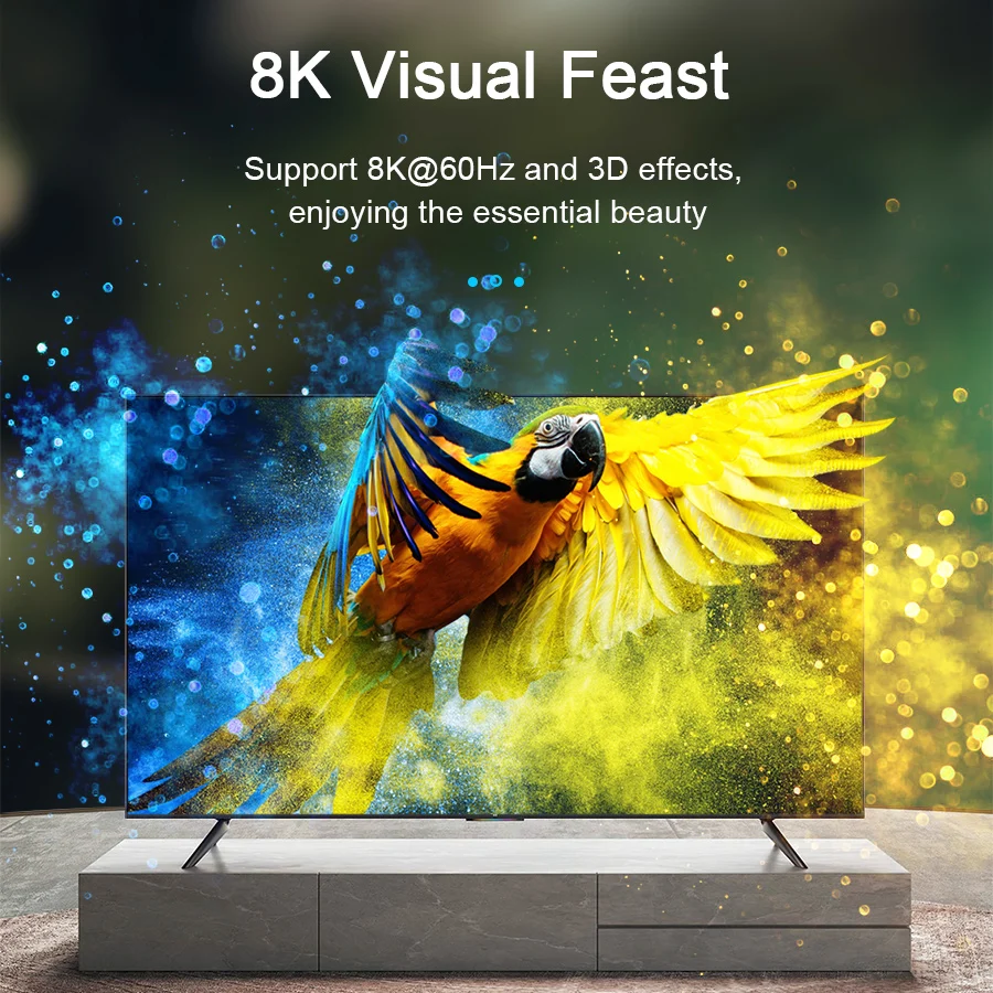  Высокоскоростной 3D 8K @ 60 Гц 4K 120 48 Гбит/с 4320P HDMI-HDMI Удлинительный кабель 1 м 5 2 3 золотой