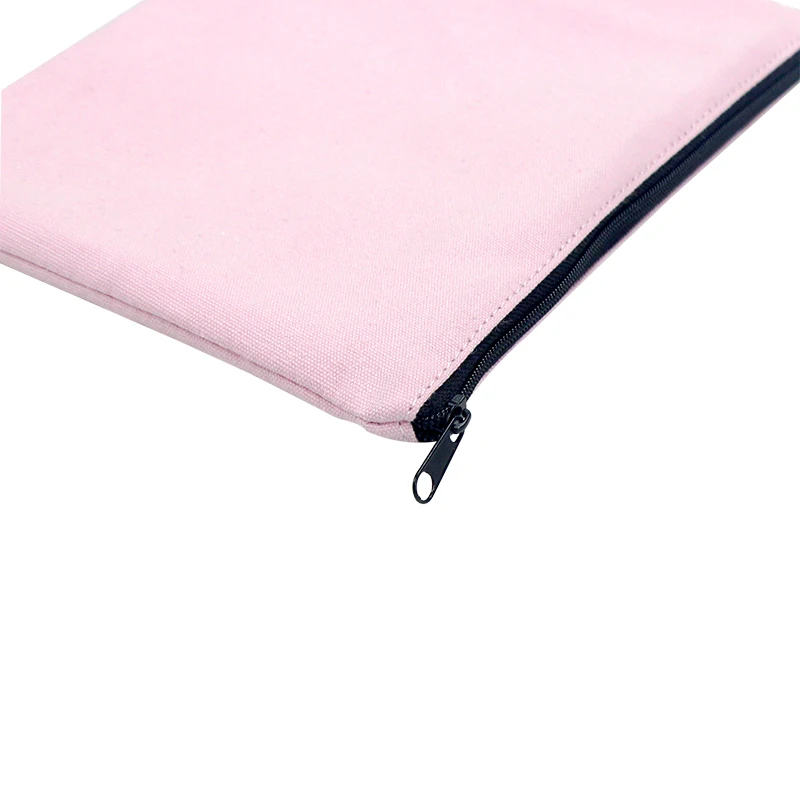 Wholesale Custom Design Logo Printed Plain Organizer Gift Pencil Cotton Canvas Pouch Toiletry Travel Makeup Cosmetic Bag