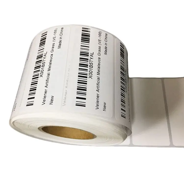 Custom Adhesive Roll Labels Non-tearable Synthetic Paper Stickers for Packaging
