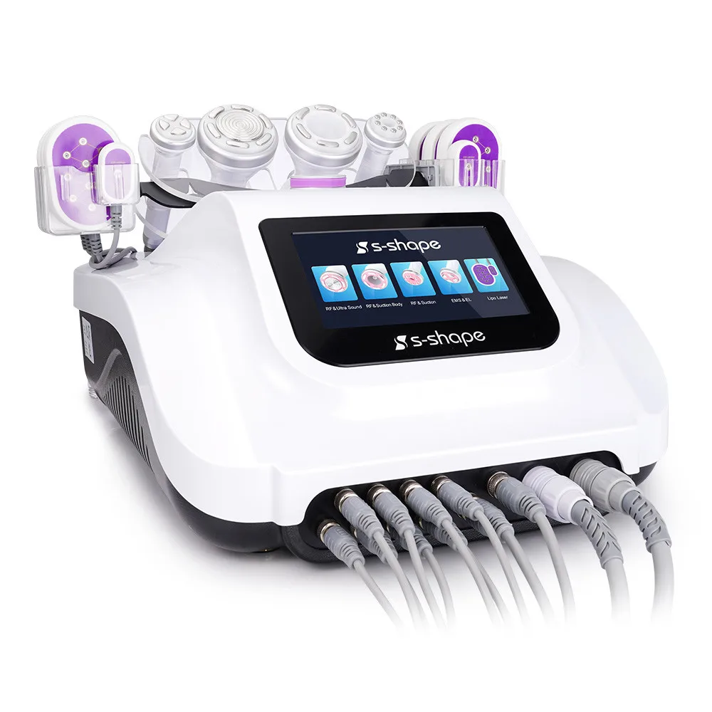 New Arrivals S-Shape Rf Cavitation 30K Vacuum Beauty Equipment To Lose Weight Lipo Laser Pads S Shape Slimming Machine