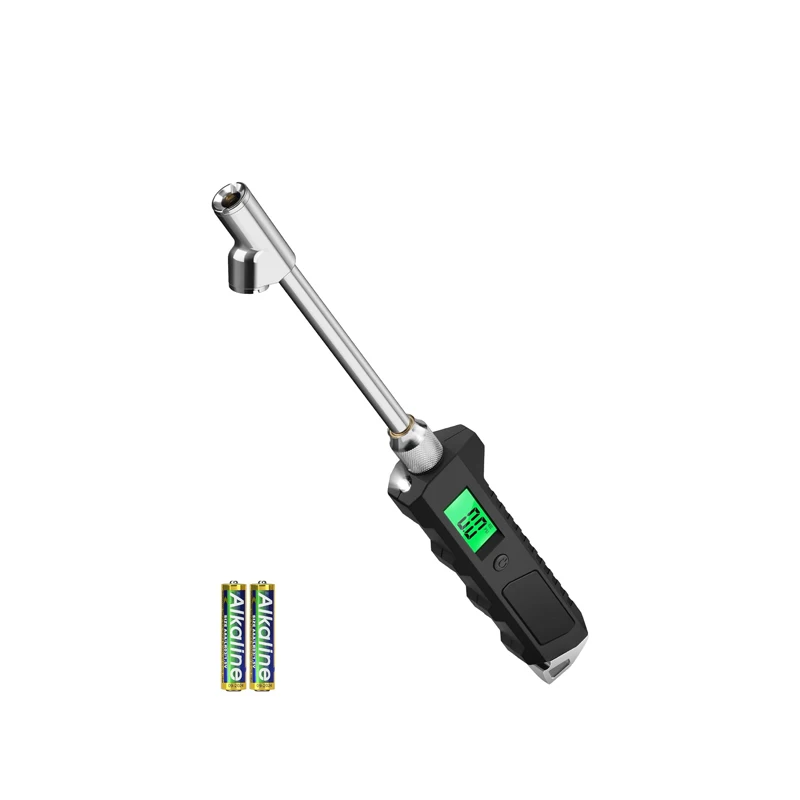 Высокопрочный цифровой манометр из нержавеющей стали с двойной головкой, 200 фунтов на квадратный дюйм, для грузовиков HGV LGV с ЖК-дисплеем с подсветкой