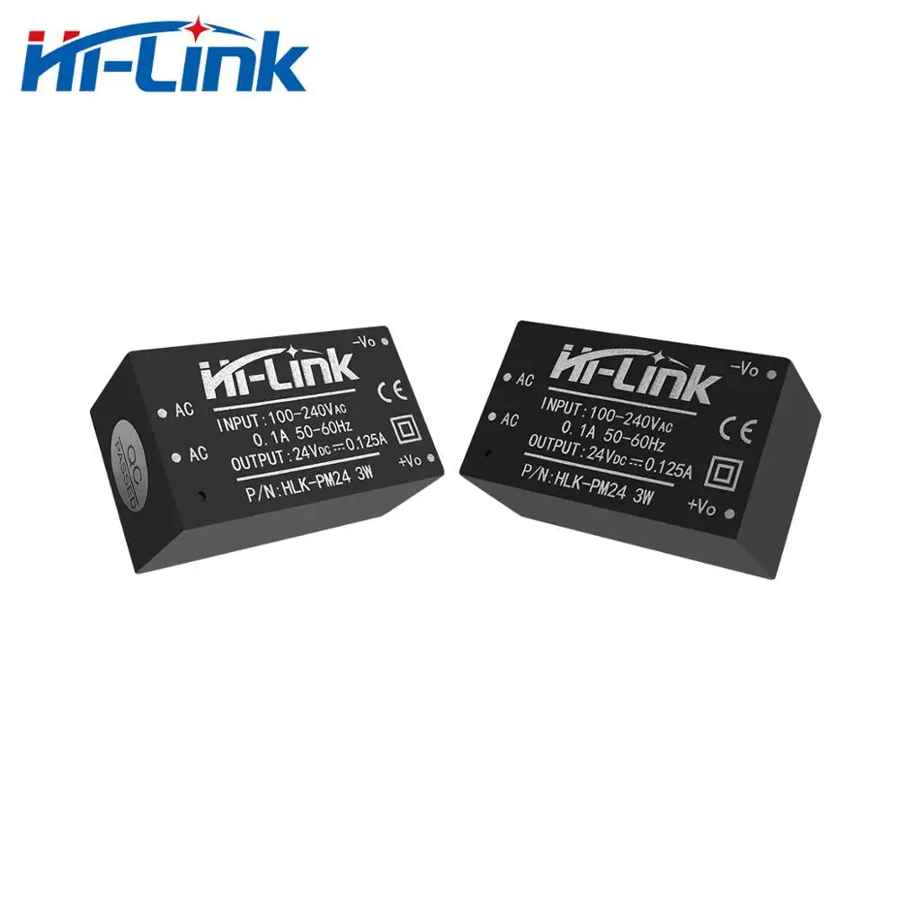 Бесплатная доставка 5 шт. AC DC 220V-24V 3W мини модуль источника питания с интеллигентая (ый) бытовой автоматического включения света HLK-PM24