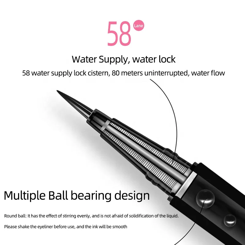 Wholesale young women self-adhesive natural eyeliner makeup Smooth and quick-drying eye liner