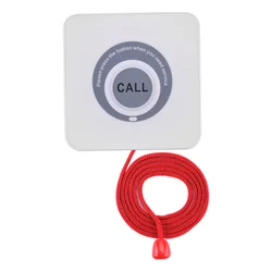 Wall Hanging Wireless Food Buzzer Restaurant Watch Pager for Customers Call Waiter  with Pulling Rope